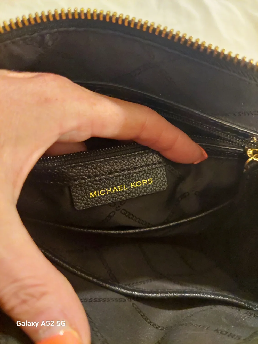 Michael Kors Black Soft Leather Satchel Bag